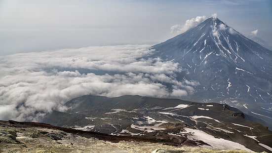 صورة بركان كامتشاتكا HD، خلفية HD HD wallpaper