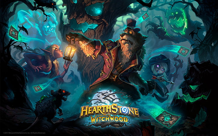 Witchwood, Hearthstone, Hearthstone: Heroes of Warcraft, วอลล์เปเปอร์ HD
