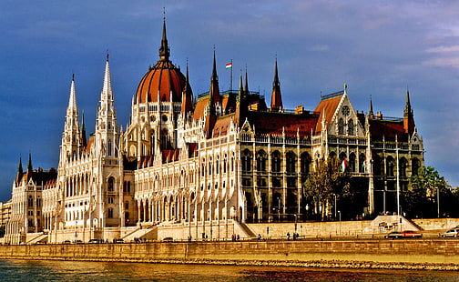 сграда, Будапеща, Унгария, сграда на унгарския парламент, архитектура, HD тапет HD wallpaper
