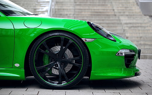 Auto, Porsche, Porsche 911, Porsche Carrera 4S, grüne Autos, HD-Hintergrundbild HD wallpaper