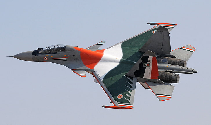 fighter, multipurpose, Su-30, double, MKИ, BBC Egypt, HD wallpaper