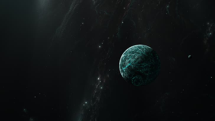 Starkiteckt, 3dx, 3D, space, galaxy, planet, HD wallpaper