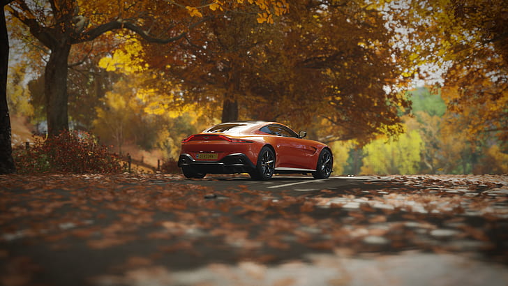 Aston Martin Vantage, Vantage 2018, Forza Horizon 4, car, video games, HD wallpaper