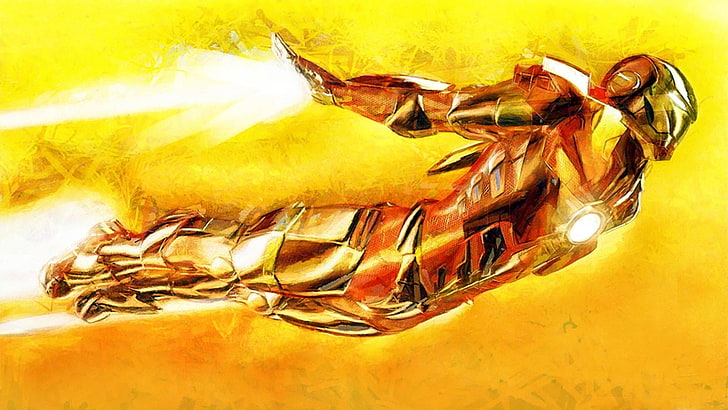 Sketsa Marvel Iron Man, karya seni, Iron Man, Wallpaper HD