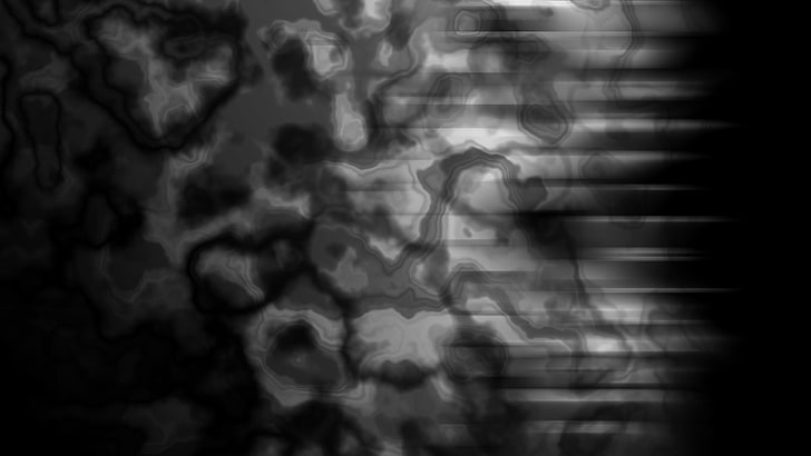 arte abstracto, gris, monocromo, blanco, negro, digital, Fondo de pantalla HD
