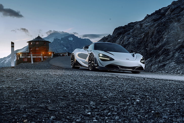 McLaren, McLaren 720S, samochód, srebrny samochód, samochód sportowy, supersamochód, pojazd, Tapety HD