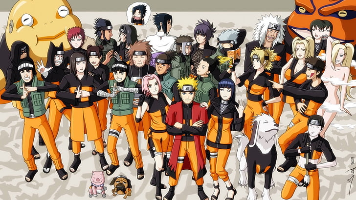 Naruto affiche, Naruto Shippuuden, anime, Gaara, Aburame Shino, Hyuuga Neji, Tenten, Uchiha Sasuke, Haruno Sakura, Hatake Kakashi, Temari, Inuzuka Kiba, Jiraiya, Hyuuga Hinata, Tsunade, Uzumaki Naruto, YamanakaYuhi Kurenai, Umino Iruka, Nara Shikamaru, Fond d'écran HD