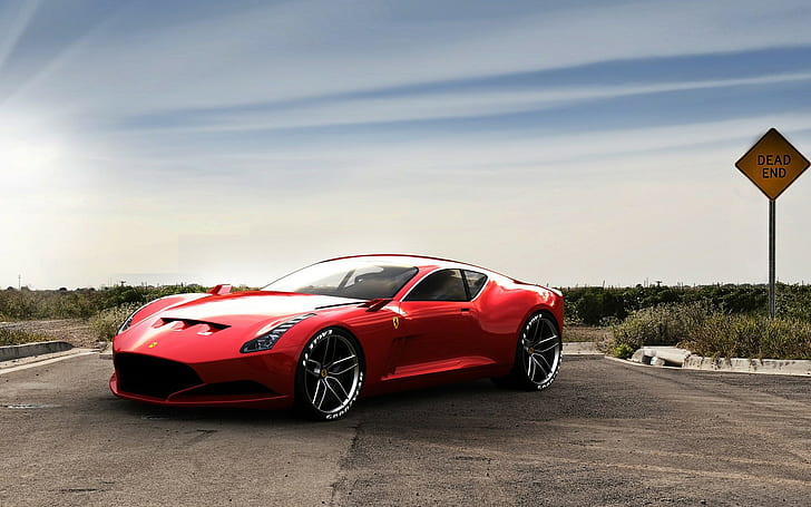 Ferrari Concept HD, carros, ferrari, conceito, HD papel de parede