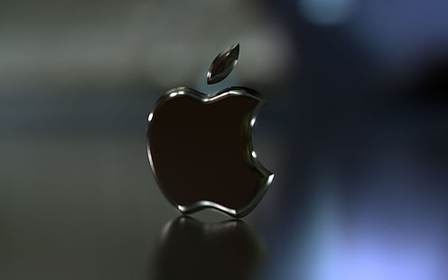 Apple Black Logo, apple logo, logo, HD wallpaper HD wallpaper