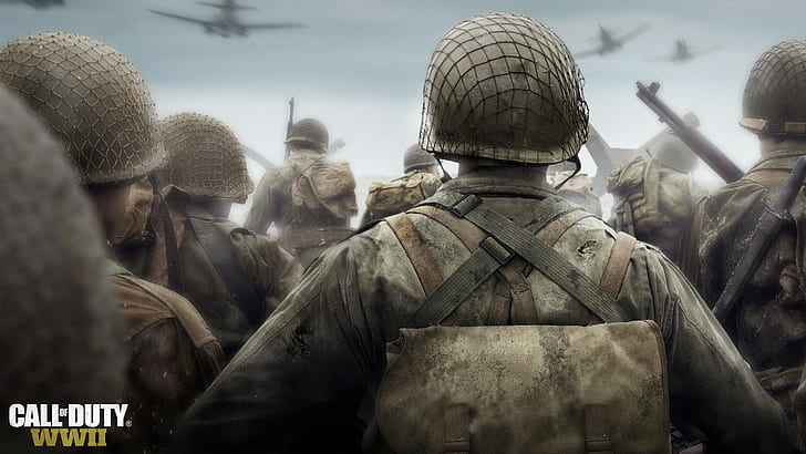 Call of Duty: Segunda Guerra Mundial, Call of Duty, jogadores, Call of Duty WWII, HD papel de parede