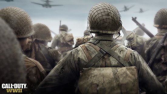 Call of Duty WWII digital tapet, Call of Duty WWII tapet, Call of Duty: WWII, spelare, Call of Duty WWII, Call of Duty, HD tapet HD wallpaper