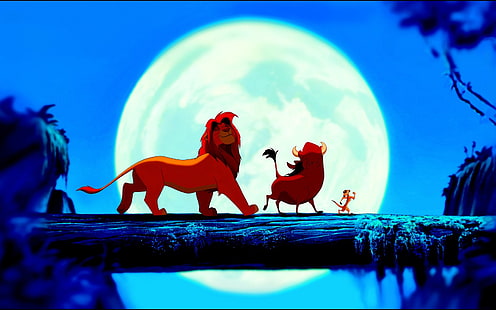 Roi Lion Simba, Timon et Pumba, Timon, Le Roi Lion, Simba, Pumbaa, Fond d'écran HD HD wallpaper