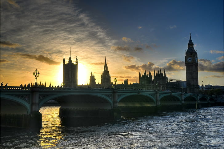 köprü silueti, Gün batımı, siluet, londra, parlamento binası, meclis evi, Avam Kamarası, büyük ben, thames köprüsü, taşıt, turistik cazibe, sermaye, hdr, whitehall, ingiltere, bulutlar, nikon, polarizer, evler, parlamento- Londra, Londra - İngiltere, Thames Nehri, büyük Ben, İngiltere, nehir, Westminster şehri, ünlü yer, mimari, cityscape, köprü - insan yapımı yapı, kule, kentsel sahne, alacakaranlık, kentsel manzarası, HD masaüstü duvar kağıdı