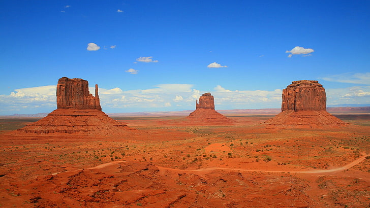 облако, пустыня, племенной парк навахо, навахо, сша, откос, соединенные штаты, каньон, аризона, долина монументов, бьютт, западная и восточная рукавицы варежки, формирование, пустыня, скала, скальное образование, голубое небо, бесплодные земли, небо, HD обои