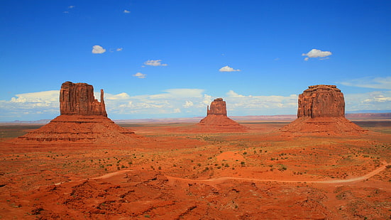 облак, пустиня, племенен парк навахо, навахо, САЩ, откос, САЩ, каньон, Аризона, долина паметник, задник, запад и изток ръкавици без ръкави, образуване, пустиня, скала, скална формация, синьо небе, лоши земи, небе, HD тапет HD wallpaper