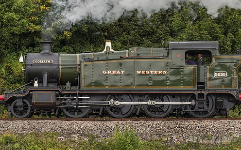 Great Western train, train, steam locomotive, HD wallpaper HD wallpaper