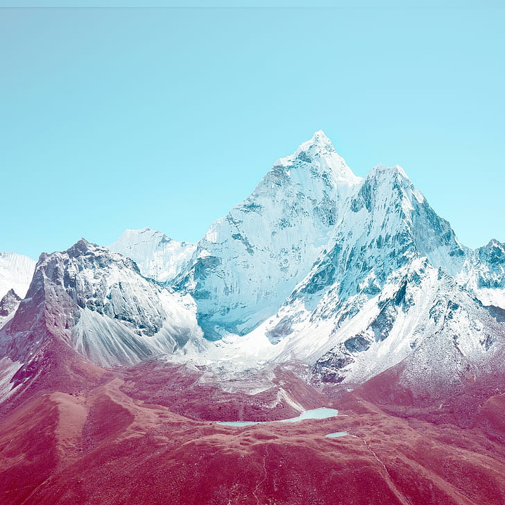 الجبال ، الفلتر ، الطبيعة ، iOS 7، خلفية HD