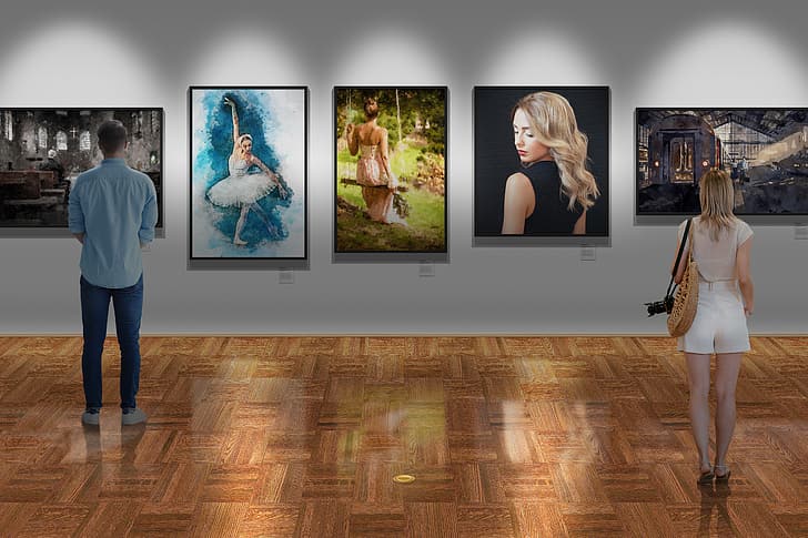 Galería de arte, marcos de cuadros, Fondo de pantalla HD | Wallpaperbetter