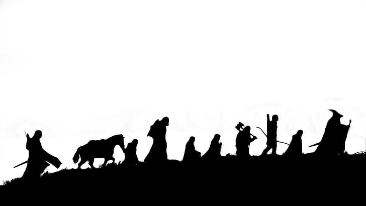 filmer, The Lord of the Rings: The Fellowship of the Ring, minimalism, HD tapet
