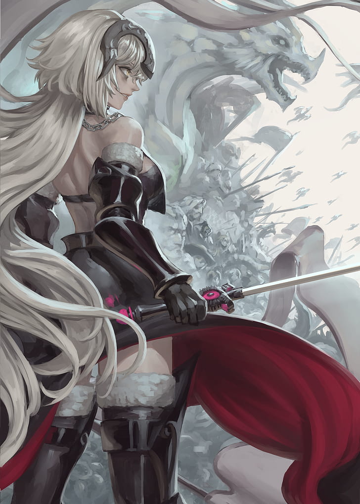 anime girls, anime, Fate/Grand Order, Jeanne d'Arc (Alter), HD wallpaper