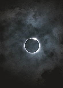 eclipse lunar, eclipse, lua cheia, lua, sol, céu, HD papel de parede HD wallpaper
