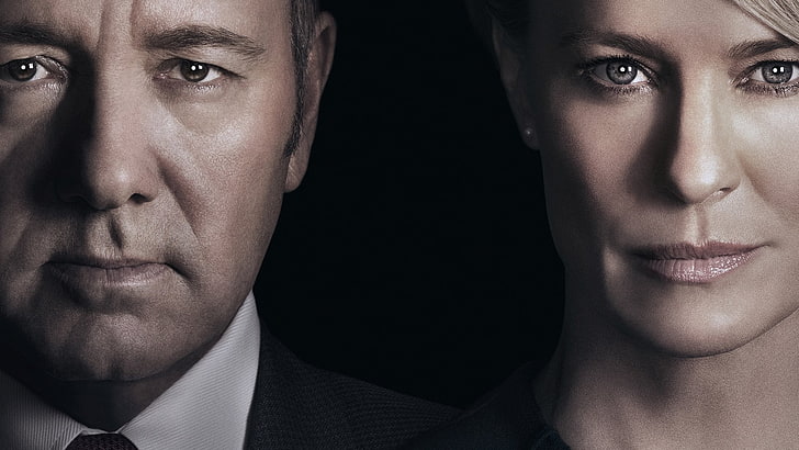 Programy telewizyjne, House Of Cards, Kevin Spacey, Robin Wright, Tapety HD
