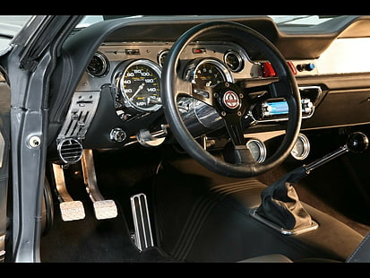 Класически автомобил Класически Ford Mustang Интериор HD, автомобили, автомобил, класически, ford, mustang, интериор, HD тапет HD wallpaper