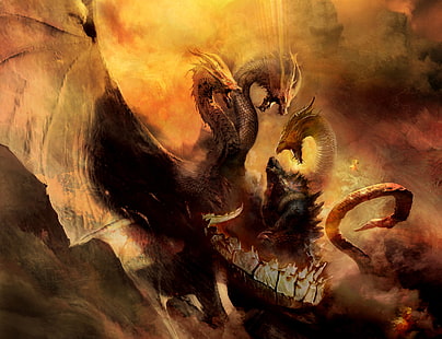  Movie, Godzilla: King of the Monsters, Godzilla, King Ghidorah, HD wallpaper HD wallpaper