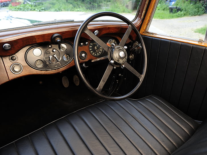 1935, Bentley, freio, interior, luxo, retrô, tiro, stationwagon, HD papel de parede