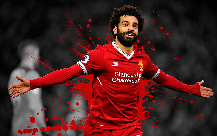 Fotboll, Mohamed Salah, Liverpool F.C., HD tapet