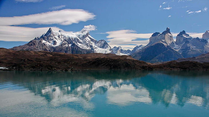 ushuaia, Patagonia, reflection, nature, landscape, HD wallpaper