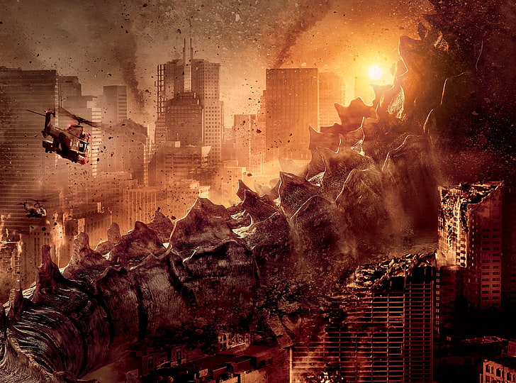 Godzilla 2014 Kuyruk, Godzilla vektör, Filmler, Diğer Filmler, Canavar, Godzilla, Film, Film, bilim kurgu, 2014, HD masaüstü duvar kağıdı