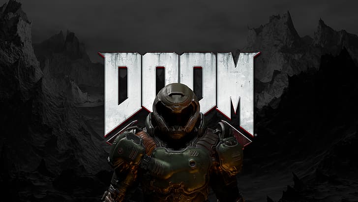 DOOM Eternal, Doom (game), video game characters, Doom slayer, Doom guy, first-person shooter, HD wallpaper