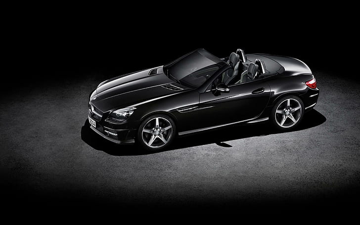 2014 Mercedes Benz SLK CarbonLOOK Edition, black sports coupe, edition, mercedes, benz, 2014, carbonlook, cars, mercedes benz, HD wallpaper