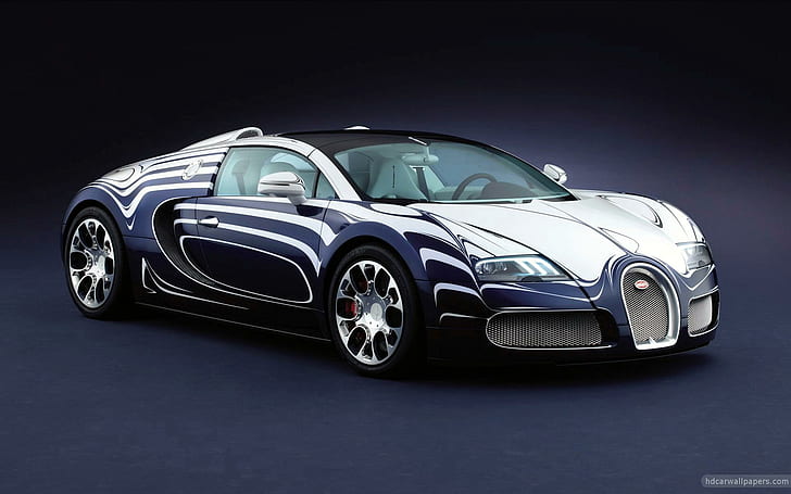 2011 Bugatti Veyron Grand Sport, blue and white sports car, 2011, grand, sport, bugatti, veyron, cars, HD wallpaper