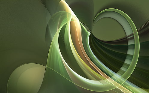 Green HD, abstracto, verde, Fondo de pantalla HD HD wallpaper