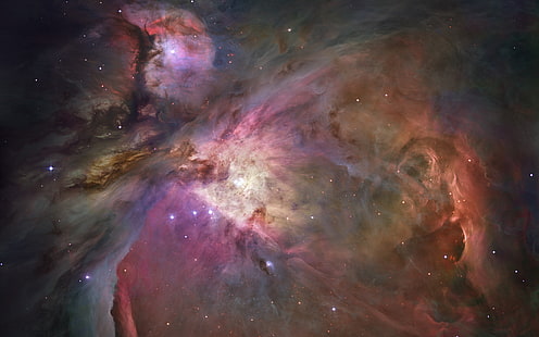 Туманность Ориона Космический телескоп Хаббл 5К, Космос, Хаббл, Туманность, Орион, Телескоп, HD обои HD wallpaper