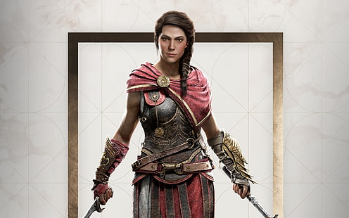 Касандра в Assassin's Creed Odyssey 4K, Creed, Assassin's, Odyssey, Kassandra, HD тапет HD wallpaper