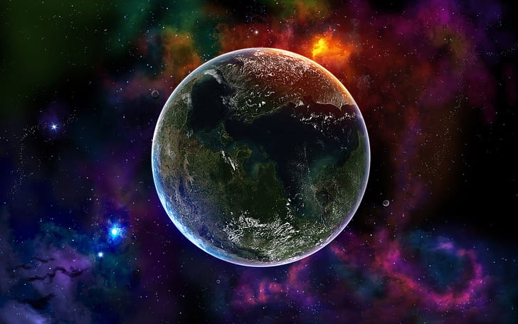 Hintergrundbeleuchtung der Erde 1920 × 1200, HD-Hintergrundbild