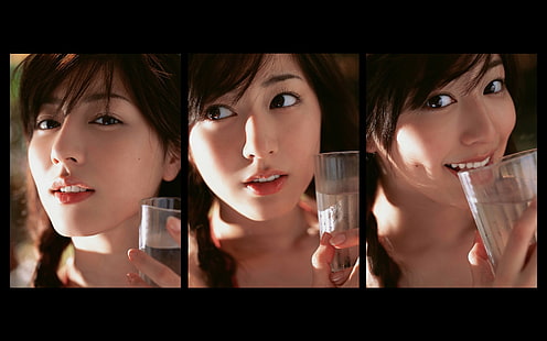 Asiático, mujeres, japón, yumi sugimoto, sonriente, modelo, Fondo de pantalla HD HD wallpaper