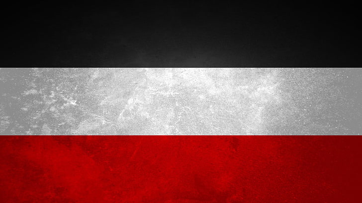 사각형 빨간색과 검은 색 나무 테이블, 깃발, 독일 제국, HD 배경 화면