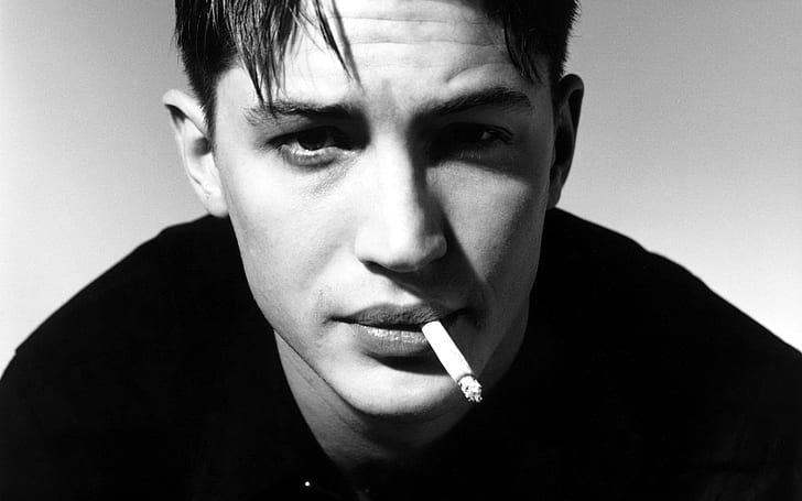 actor, cigarette, hardy, man, tom, HD wallpaper