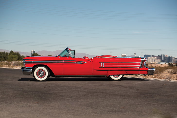 1958, 3667dtx, 8-8, convertible, luxury, oldsmobile, retro, super, super88, vintage, HD wallpaper