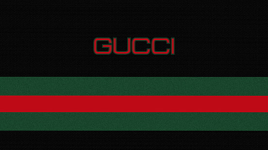 czerwone logo Gucci, Gucci, proste, wektor, grafika wektorowa, minimalizm, Tapety HD HD wallpaper