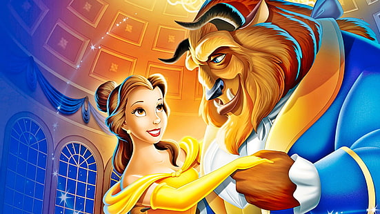 Beauty And The Beast, Beast, Cartoon, Disney, วอลล์เปเปอร์ HD HD wallpaper