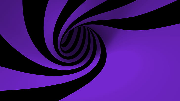 Purple Spiral Tunnel Abstract HD, abstract, digital/artwork, purple, tunnel, spiral, HD wallpaper