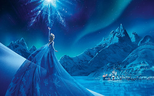 Gefrorene Elsa Snow Queen Palace, Schnee, gefroren, Palast, Elsa, Königin, HD-Hintergrundbild HD wallpaper