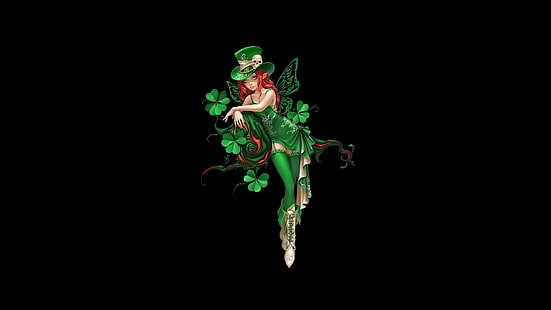 Fantasy, Fairy, St. Patrick's Day, HD wallpaper HD wallpaper