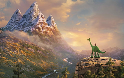 pixar, disney, films, le bon dinosaure, films d'animation, Fond d'écran HD HD wallpaper