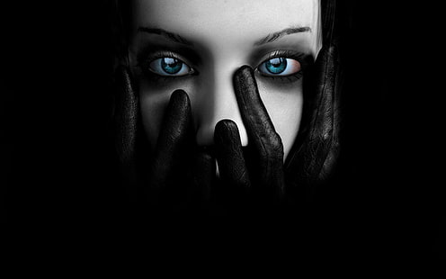 Темная готика, черные перчатки человека \, темные, готические, фантазийные девушки, HD обои HD wallpaper